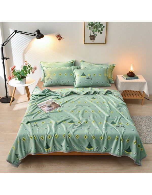 Small blanket leg covering blanket blanket thin summer blanket summer nap blanket blanket winter thickened coral blanket
