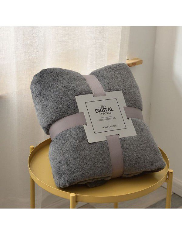 Factory price Wholesale flannel blanket coral wool bed sheet yoga cover blanket flannel gift air conditioning blanket