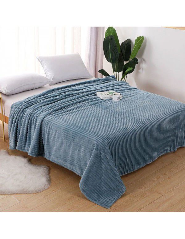 Blankets Coral velvet Four seasons Multi size thickened flannel blanket Noon nap Single sofa Cover blanket Sheet thin type factory