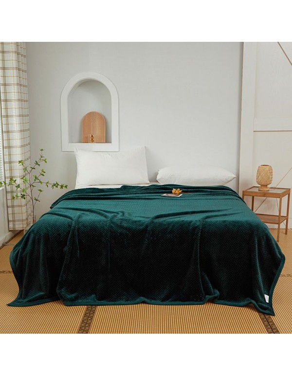 Pure Beibei velvet air conditioning blanket Farai velvet nap blanket coral velvet bed sheet thickening cat scratch proof sofa towel wholesale