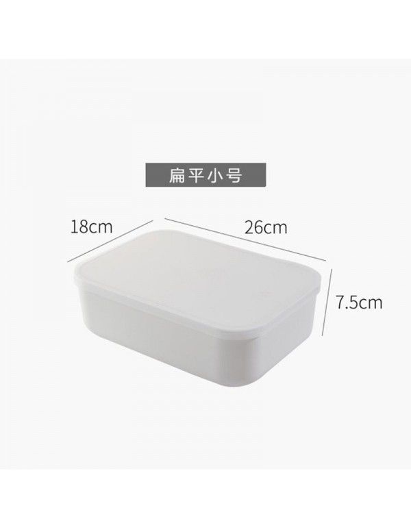 Simple household storage box desktop storage basket wardrobe clothes drawer sorting box cosmetics cabinet storage box