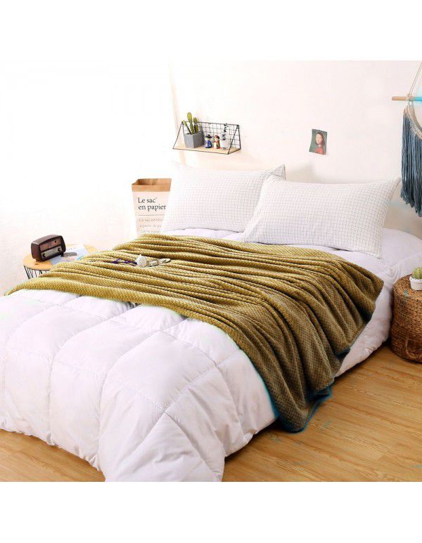 Pure Beibei velvet air conditioning blanket Farai velvet nap blanket coral velvet bed sheet thickening cat scratch proof sofa towel wholesale