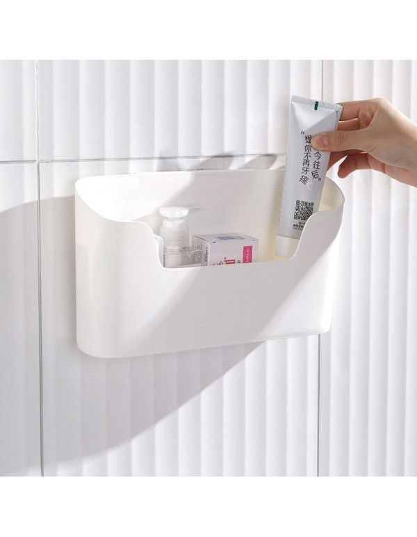 Multi functional hanging storage rack Sticking wall mounted storage box Bathroom cosmetics sundries sorting box Cabinet door storage