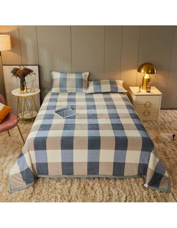 Antarctic thickened marten woolen blanket, double-sided woolen blanket, afternoon nap, air conditioner, vehicle mounted multi-functional woolen blanket, gift wholesale