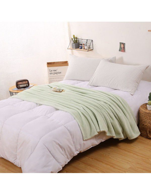 Pure Beibei velvet air conditioning blanket Farai velvet nap blanket coral velvet bed sheet thickening cat scratch proof sofa towel wholesale