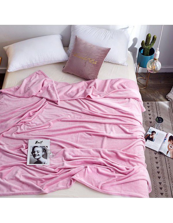 Coral blanket thickened flannel blanket quilt single towel blanket raschel coral blanket bed sheet