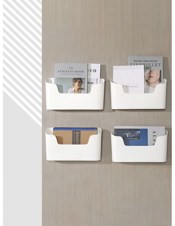 Wall mounted storage box Storage box Kitchen bathroom bathroom sundries plastic punch free storage box