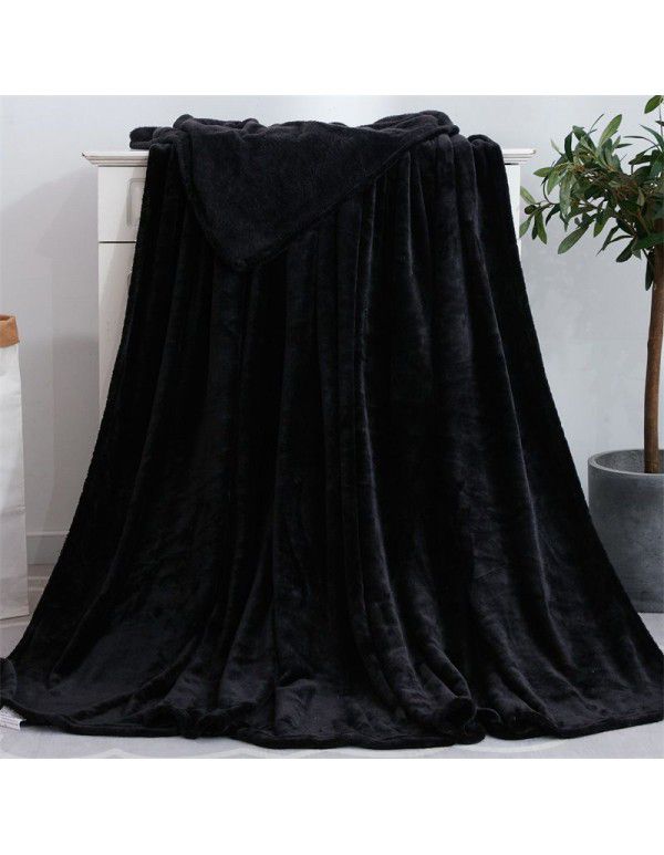Factory price Wholesale flannel blanket coral wool bed sheet yoga cover blanket flannel gift air conditioning blanket