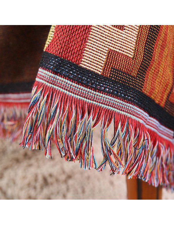 Dulcis Kilim Thread Blanket Office Air conditioning blanket Knitted cotton blanket European style sofa towel can be ordered for wholesale
