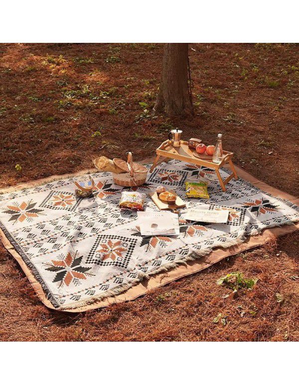 Picnic Blanket Sucre Outdoor Camping Blanket Sofa Blanket Full Cover Multi functional Blanket Bohemian Blanket 