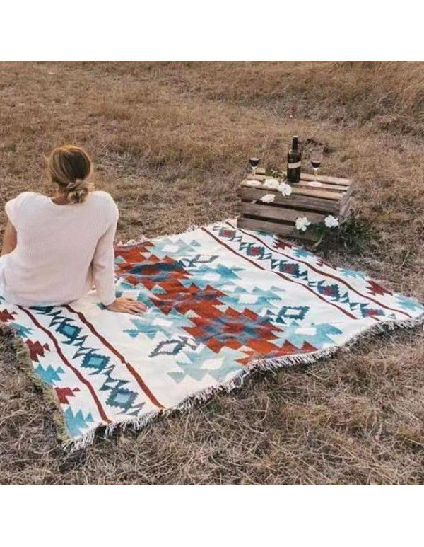 Picnic Blanket Sucre Outdoor Camping Blanket Sofa Blanket Full Cover Multi functional Blanket Bohemian Blanket 