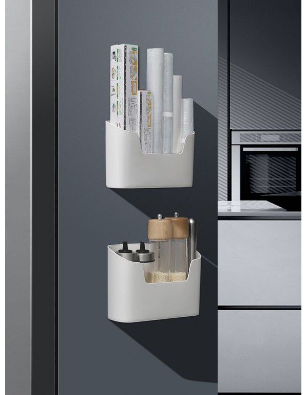 Wall mounted storage box Storage box Kitchen bathroom bathroom sundries plastic punch free storage box