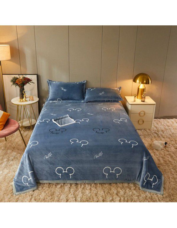 Antarctic thickened marten woolen blanket, double-sided woolen blanket, afternoon nap, air conditioner, vehicle mounted multi-functional woolen blanket, gift wholesale