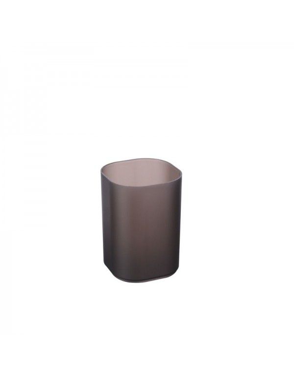 Oblique plug-in pen container Plastic storage box Transparent multi grid pen holder Storage creative makeup pen container Desktop children's four grid