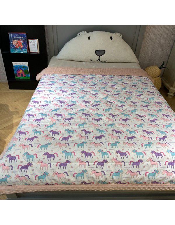 Goose Korean bean blanket winter adult single blanket spring autumn winter quilt cotton soybean fiber winter quilt