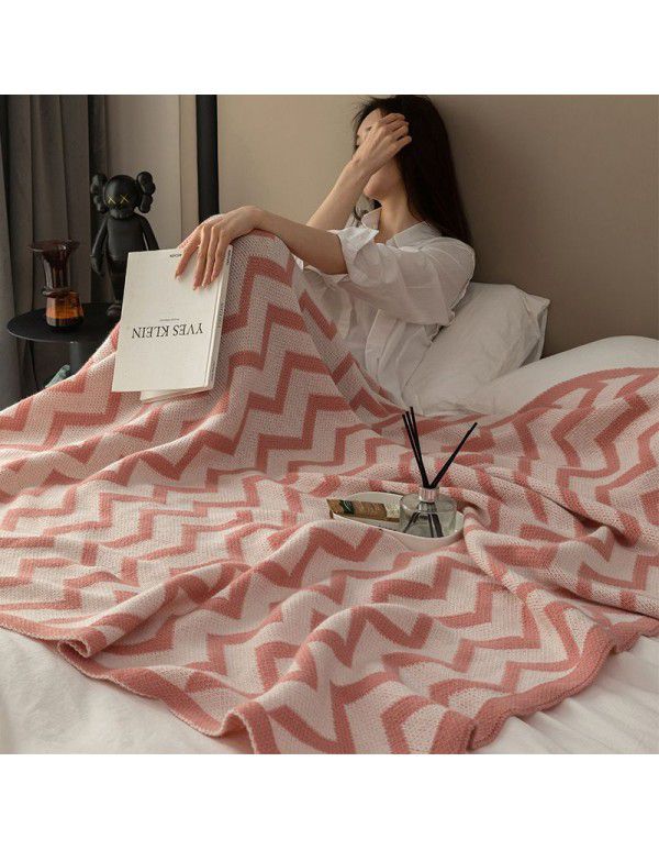 Knitted blankets, air conditioning blankets, towels, quilts, summer dormitories, children's siesta, office, siesta, blankets, sofas, blankets