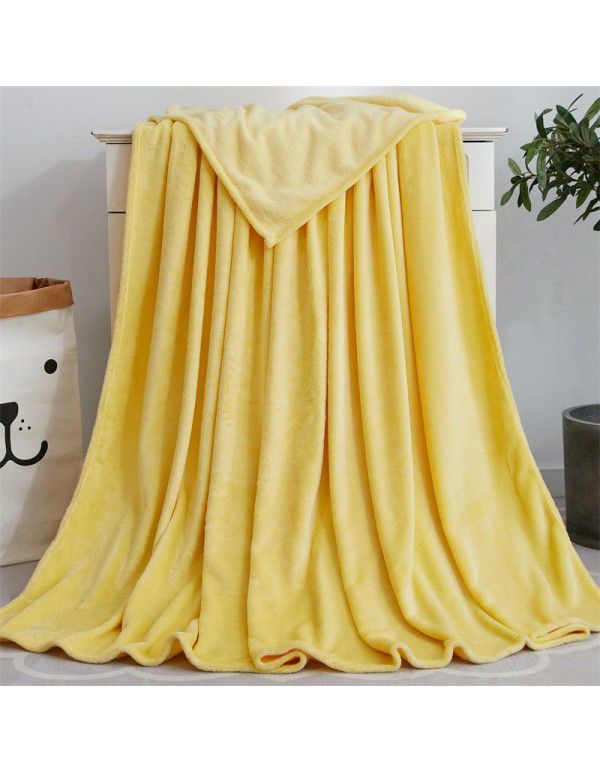 Factory price Wholesale flannel blanket coral wool bed sheet yoga cover blanket flannel gift air conditioning blanket