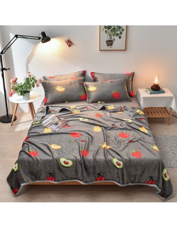 Small blanket leg covering blanket blanket thin summer blanket summer nap blanket blanket winter thickened coral blanket