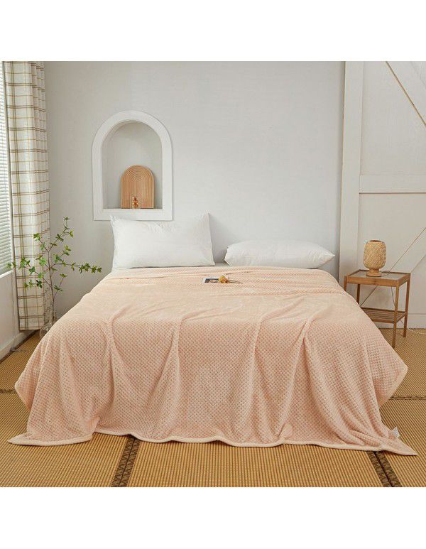Pure Beibei velvet air conditioning blanket Farai velvet nap blanket coral velvet bed sheet thickening cat scratch proof sofa towel wholesale