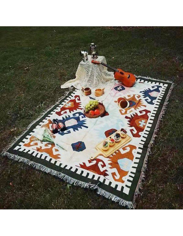 Picnic Blanket Sucre Outdoor Camping Blanket Sofa Blanket Full Cover Multi functional Blanket Bohemian Blanket 