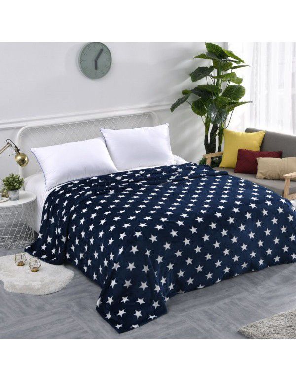 Factory price Wholesale flannel blanket coral wool bed sheet yoga cover blanket flannel gift air conditioning blanket