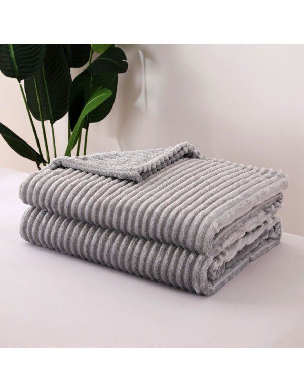 Blankets Coral velvet Four seasons Multi size thickened flannel blanket Noon nap Single sofa Cover blanket Sheet thin type factory