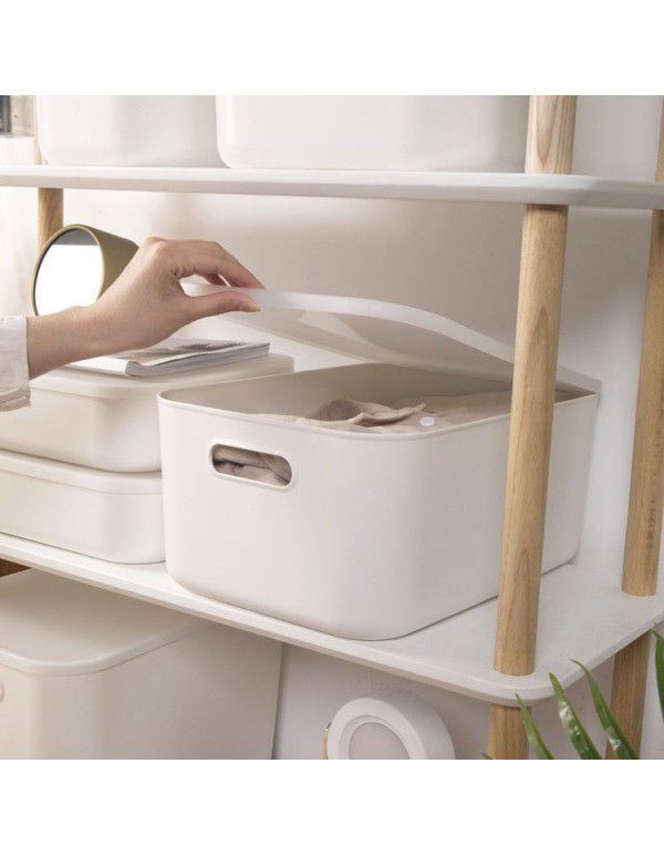 Simple household storage box desktop storage basket wardrobe clothes drawer sorting box cosmetics cabinet storage box