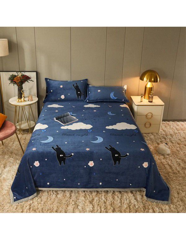 Antarctic thickened marten woolen blanket, double-sided woolen blanket, afternoon nap, air conditioner, vehicle mounted multi-functional woolen blanket, gift wholesale