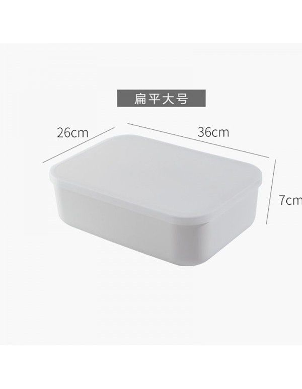 Simple household storage box desktop storage basket wardrobe clothes drawer sorting box cosmetics cabinet storage box