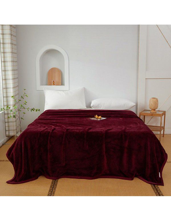 Pure Beibei velvet air conditioning blanket Farai velvet nap blanket coral velvet bed sheet thickening cat scratch proof sofa towel wholesale