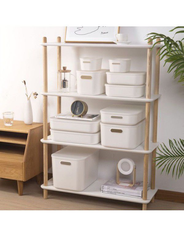 Simple household storage box desktop storage basket wardrobe clothes drawer sorting box cosmetics cabinet storage box