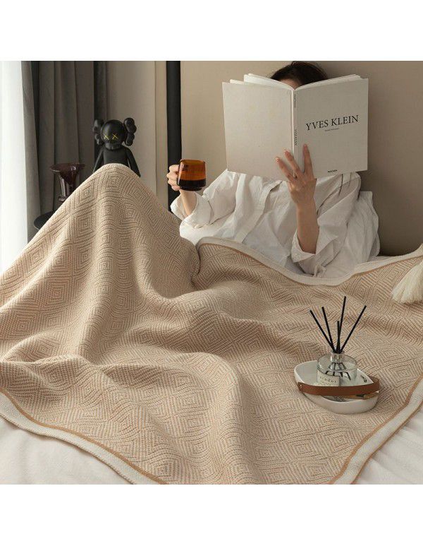 Knitted blankets, air conditioning blankets, towels, quilts, summer dormitories, children's siesta, office, siesta, blankets, sofas, blankets