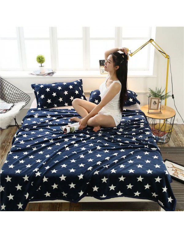 Small blanket leg covering blanket blanket thin summer blanket summer nap blanket blanket winter thickened coral blanket