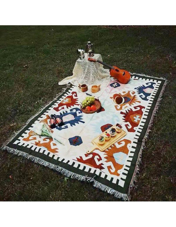 Picnic Blanket Sucre Outdoor Camping Blanket Sofa Blanket Full Cover Multi functional Blanket Bohemian Blanket
