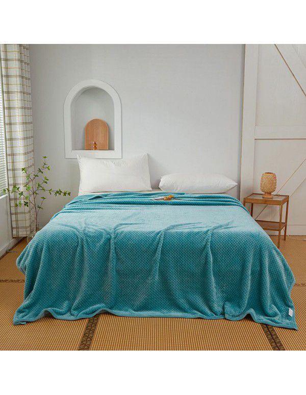Pure Beibei velvet air conditioning blanket Farai velvet nap blanket coral velvet bed sheet thickening cat scratch proof sofa towel wholesale