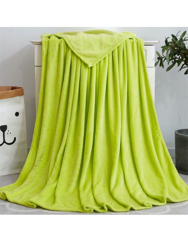 Factory price Wholesale flannel blanket coral wool bed sheet yoga cover blanket flannel gift air conditioning blanket