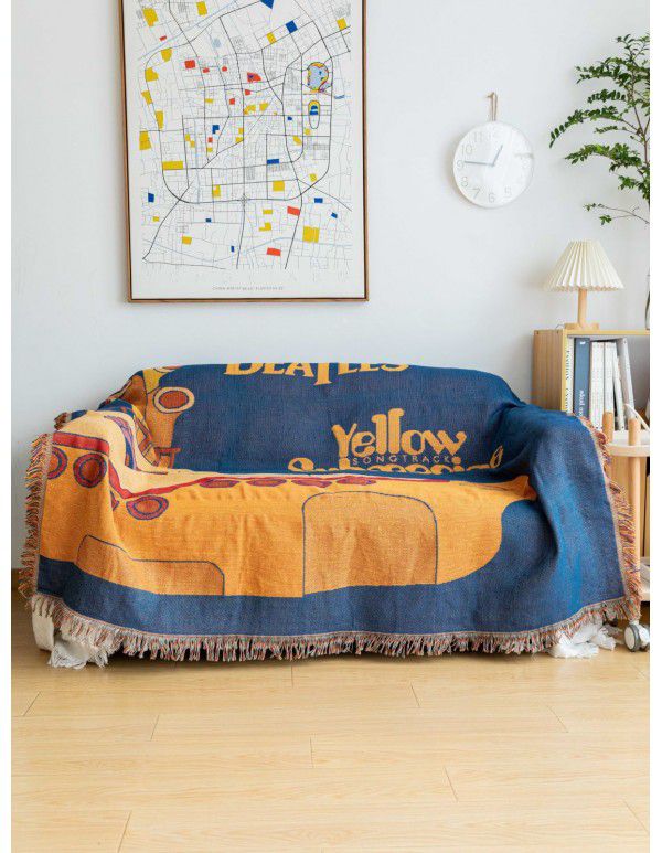 Ins Light Luxury Wind Office Napping Blanket Napping Blanket Single sofa blanket Sofa cover Decorative blanket
