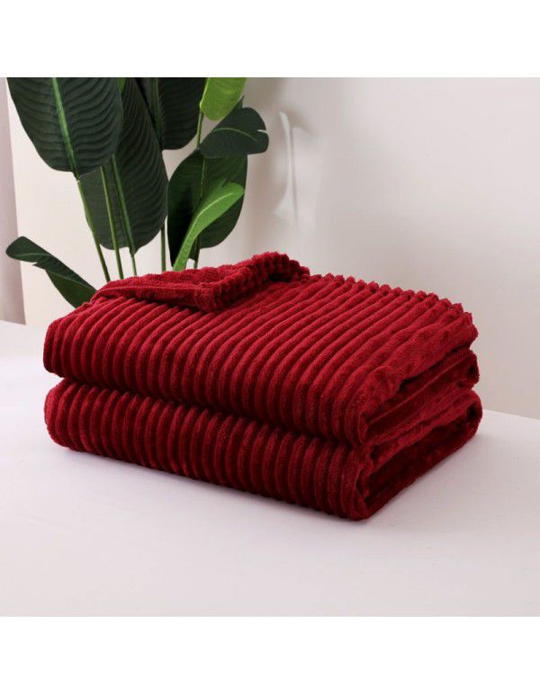 Blankets Coral velvet Four seasons Multi size thickened flannel blanket Noon nap Single sofa Cover blanket Sheet thin type factory