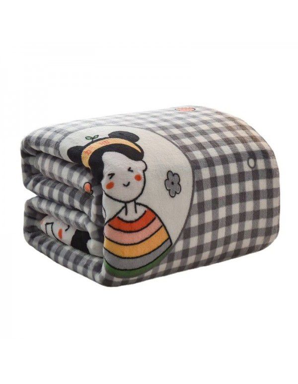 Small blanket leg covering blanket blanket thin summer blanket summer nap blanket blanket winter thickened coral blanket