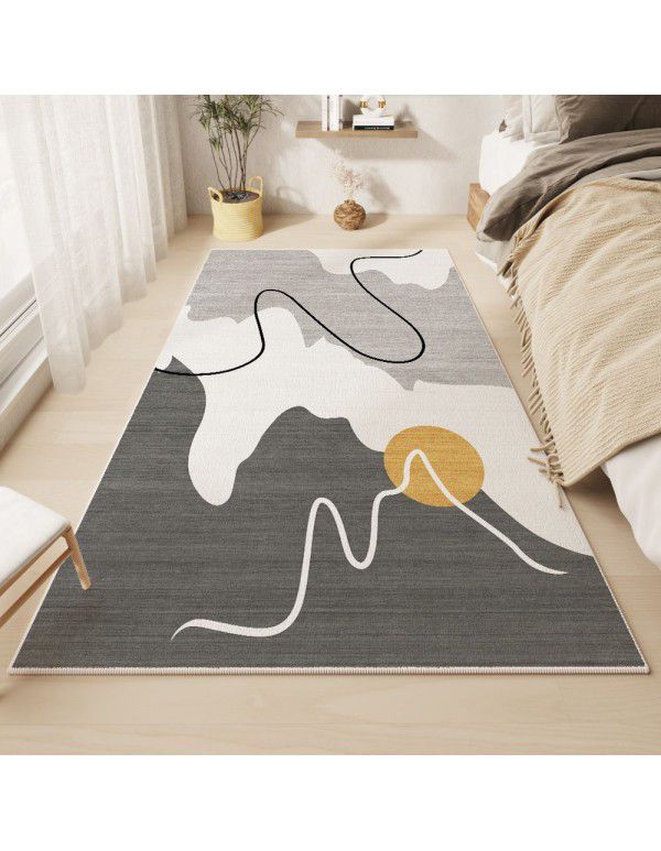 Blackstone Apartment Carpet, Living Room, Round Pile, French Cream Style, Minimal Bedside Carpet, Chessboard Checker Bedroom Carpet, Wholesale
