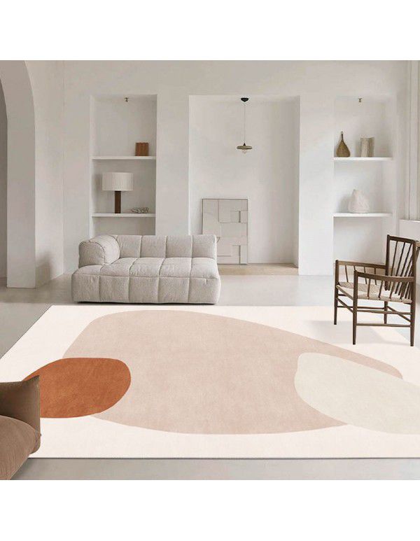 Nordic simple abstract lines, living room carpet, sofa, tea table, carpets, plants, girls' bedroom, bedside carpet