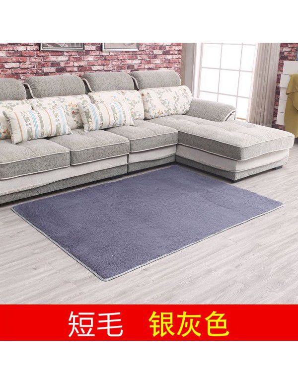 Thick washable silk wool blanket floor mat bedroom living room carpet floor mat float window mat splicing carpet