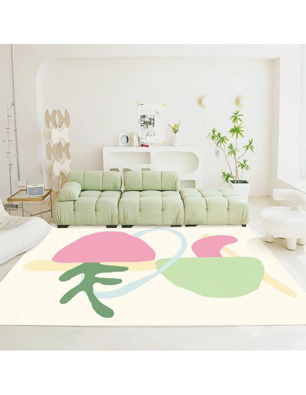 New style garden flowers and grass ins style living room, tea table carpet, girls' bedroom, bedside carpet, sofa, decorative floor mats, wholesale