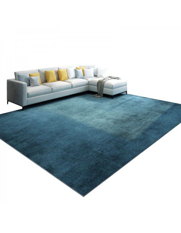 Wholesale solid color living room crystal velvet floor mats Household entrance door Bedroom carpets are easy to clean, dirt resistant and anti-skid floor mats