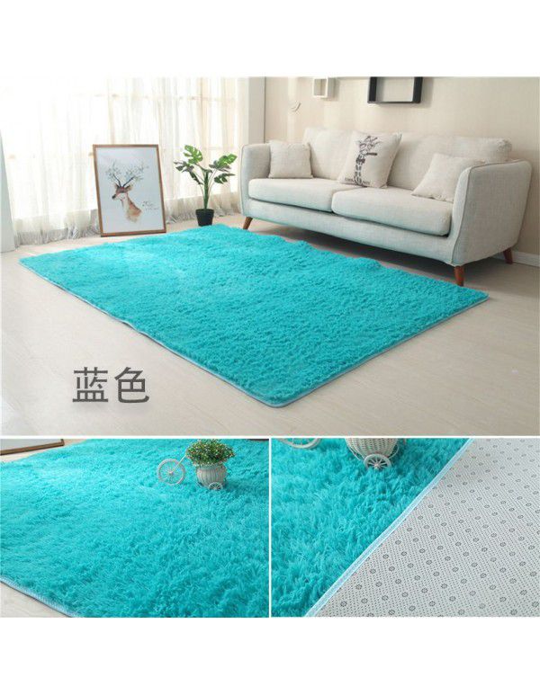 Carpet bedroom is fully covered with Nordic ins living room, tea table, bedside girl room, under the bed, plush net, red blanket floor mat