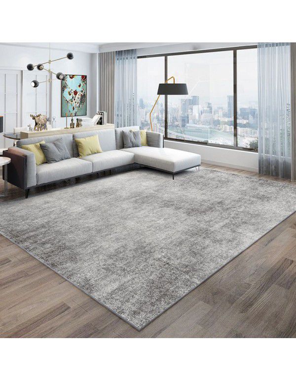 Wholesale solid color living room crystal velvet floor mats Household entrance door Bedroom carpets are easy to clean, dirt resistant and anti-skid floor mats