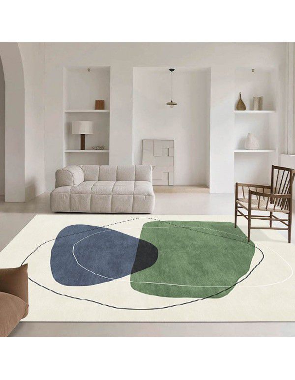 Nordic simple abstract lines, living room carpet, sofa, tea table, carpets, plants, girls' bedroom, bedside carpet