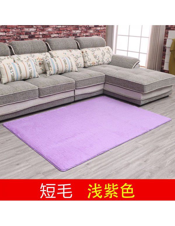 Thick washable silk wool blanket floor mat bedroom living room carpet floor mat float window mat splicing carpet