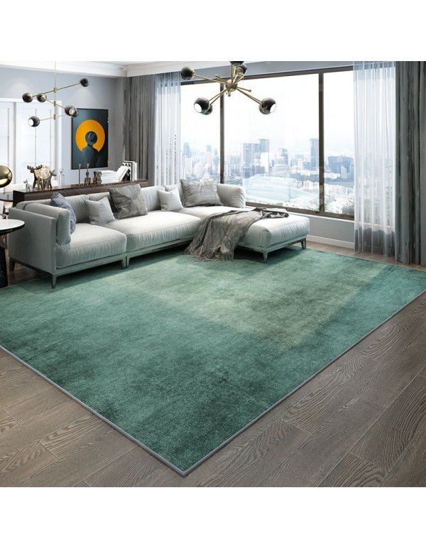 Wholesale solid color living room crystal velvet floor mats Household entrance door Bedroom carpets are easy to clean, dirt resistant and anti-skid floor mats