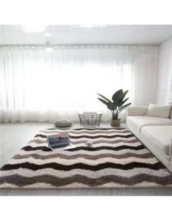 Cross border wholesale gradual color tie dye carpet plush simple living room bedroom bedside carpet office Nordic carpet